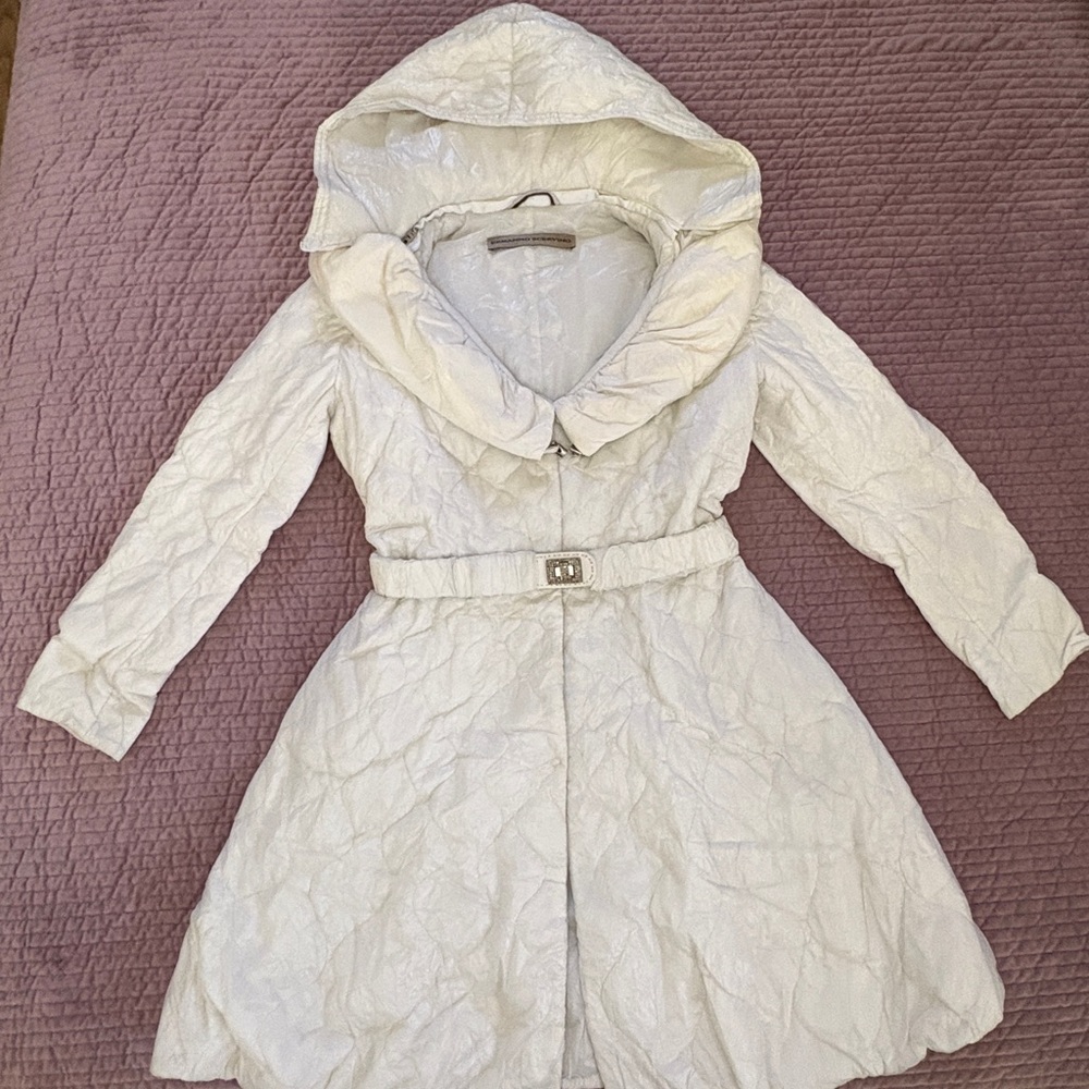 Ermanno Scervino Women’s Elegant Cream Coat